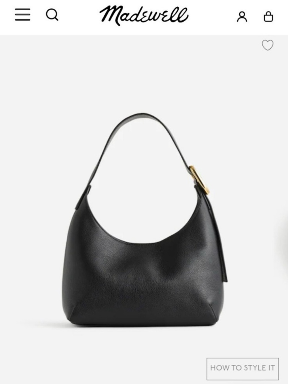 Madewell Puffy Buckle Shoulder Bag